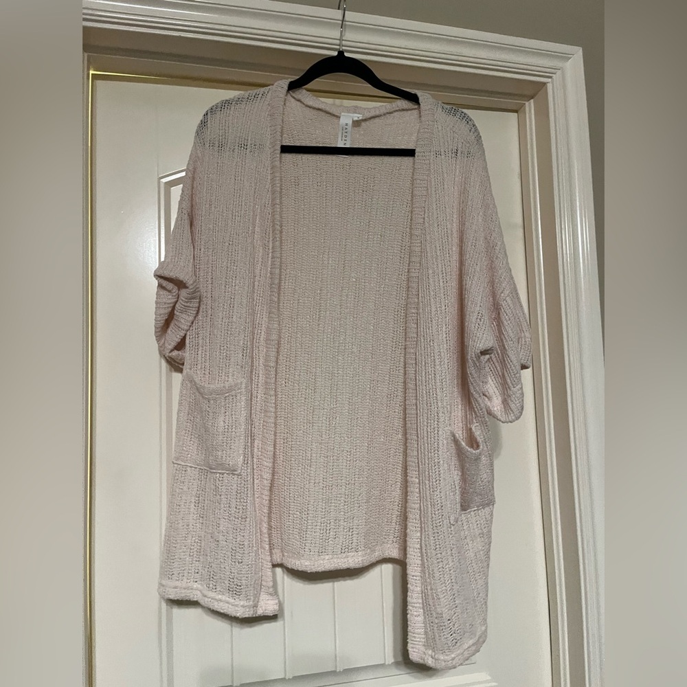 Hayden Light Cream Open-Front Cardigan